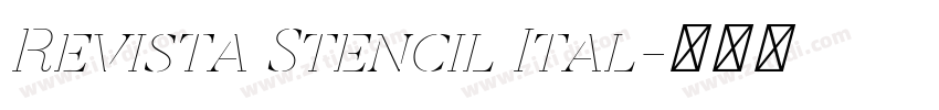 Revista Stencil Ital字体转换